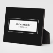 Wifiパスワード記号ブラック フォトプラーク (側面)