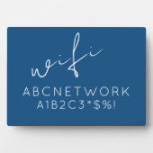 Wifiパスワード記号（青） フォトプラーク (正面)