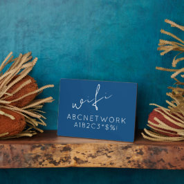 Wifiパスワード記号（青） フォトプラーク