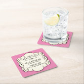 Wifiパスワード スクエアペーパーコースター (インサイチュ)