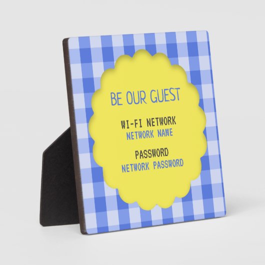 Wifiパスワード フォトプラーク (正面)