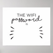 Wifiパスワード ポスター (正面)