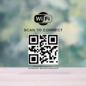Wifiパスワード | QRコードスキャンによる接続 アクリルサイン (ニュートラル)
