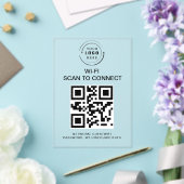 Wifiパスワード | QRコードスキャンによる接続 アクリル招待状 (インサイチュ (ウェディング))