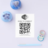 Wifiパスワード | QRコードスキャンによる接続 チラシ (シングル)