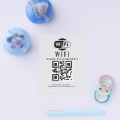 Wifiパスワード | QRコードスキャンによる接続 チラシ (シングル)