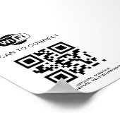 Wifiパスワード | QRコードスキャンによる接続 ポスター (角)