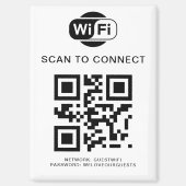 Wifiパスワード | QRコードスキャンによる接続 マグネット (正面)