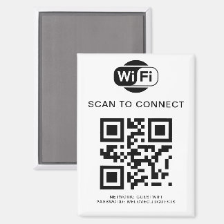 Wifiパスワード | QRコードスキャンによる接続 マグネット