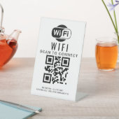 Wifiパスワード | QRコードスキャンによる接続 台座サイン (インサイチュ)