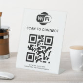 Wifiパスワード | QRコードスキャンによる接続 台座サイン (インサイチュ)