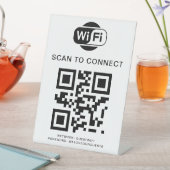 Wifiパスワード | QRコードスキャンによる接続 台座サイン (インサイチュ)