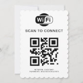 Wifiパスワード | QRコードスキャンによる接続 招待状 (正面)