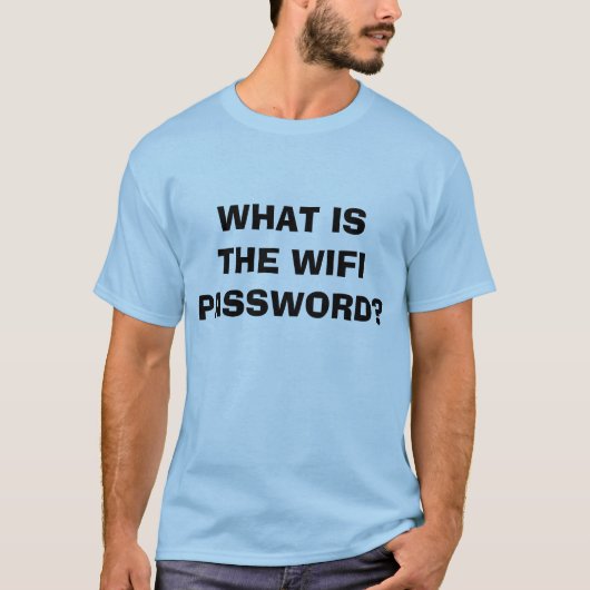 "Wifiパスワード" Tシャツ (正面)