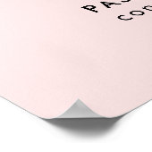 Wifiパスワード | WiFiコードとはQRコードピンク ポスター (角)