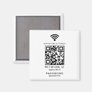 WifiパスワードQRコードスキャナゲストWifiパスワード マグネット
