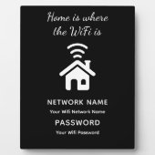 Wifiパーソナライズされたパスワードとゲスト用ネットワーク フォトプラーク (正面)