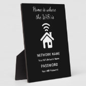 Wifiパーソナライズされたパスワードとゲスト用ネットワーク フォトプラーク (側面)