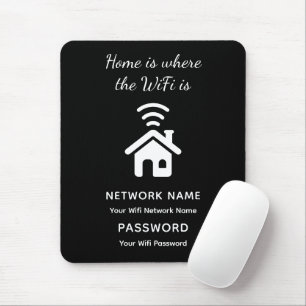 Wifiパーソナライズされたパスワードとゲスト用ネットワーク マウスパッド