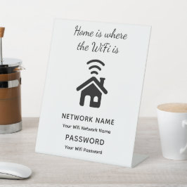 Wifiパーソナライズされたパスワードとゲスト用ネットワーク 台座サイン