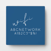 WiFiパーソナライズされたパスワード記号(青) フォトプラーク (正面)