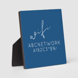 WiFiパーソナライズされたパスワード記号（青） フォトプラーク