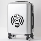 Wifiビジネス，無料wifiステッカー シール (スーツケース)
