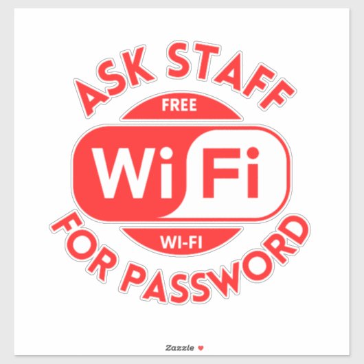 Wifiビジネス，無料wifiステッカー シール (シート)