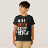 Wifiピザのスリープリピート Tシャツ (正面フル)