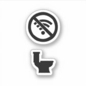 Wifiフリーゾーン シール (正面)