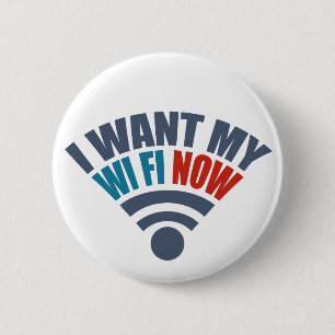 WiFiボタン 缶バッジ