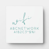 Wifiミニマルパスワードの署名 フォトプラーク (正面)