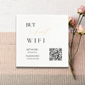 WiFiモダンパスワード結婚の最小記号 スタンダードカクテルナプキン