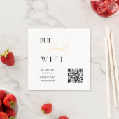 WiFiモダンパスワード結婚の最小記号 スタンダードカクテルナプキン (インサイチュ)