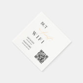 WiFiモダンパスワード結婚の最小記号 スタンダードカクテルナプキン (角)