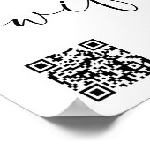 WiFiモダンパスワード結婚の最小記号 ポスター (角)