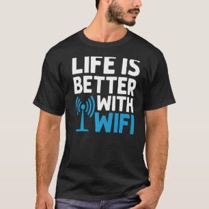 Wifiルーターのインターネットパスワード引用文コンピューターWlan Tシャツ