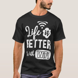 Wifiルーターのインターネットパスワード引用文コンピューターWlan Tシャツ