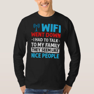 Wifiルーターのインターネットパスワード引用文コンピューターWlan Tシャツ
