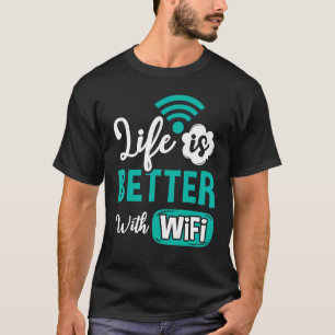Wifiルーターのインターネットパスワード引用文コンピューターWlan Tシャツ