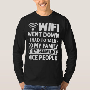 Wifiルーターのインターネットパスワード引用文コンピューターWlan Tシャツ