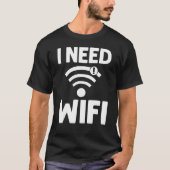 Wifiルーターのインターネットパスワード引用文コンピューターWlan Tシャツ (正面)