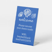 WIFIログイン 靴下駄 海辺のバケーション賃貸  台座サイン (正面)
