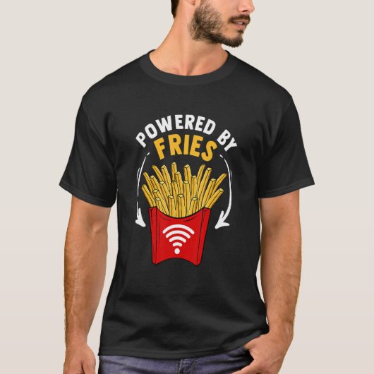 Wifiワイヤレスアクセスポイントのジャンクフード Tシャツ (正面)
