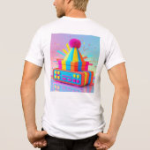 WiFi信号に基づくムード – 絵文字おもしろいデザイン トライブレンドＴシャツ (裏面)