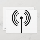 WiFi信号デザイン ポストカード (正面/裏面)
