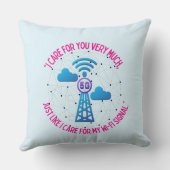 WIFI信号気にを受けに入れるだけだ クッション (裏面)