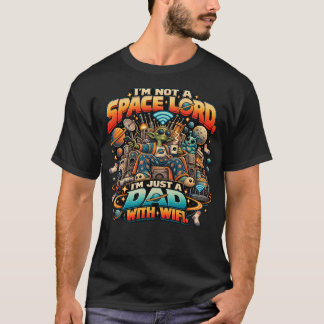 WiFi対応の宇宙人パパ Tシャツ