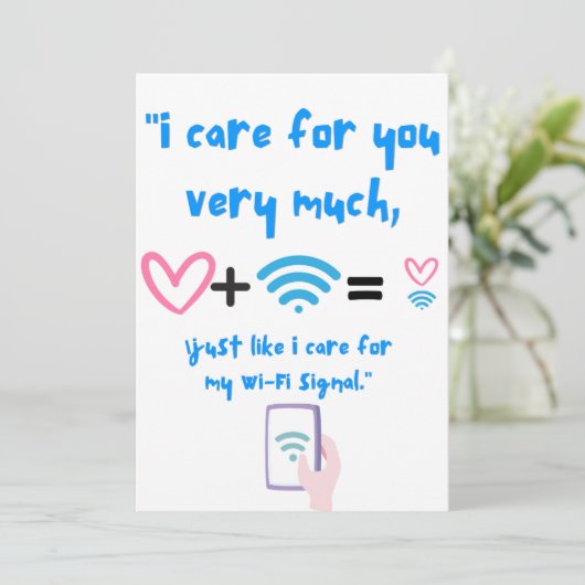 WIFI引用文 招待状 (スタンド正面)