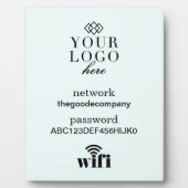 Wifi情報サインゲストビジタープラーク フォトプラーク (正面)